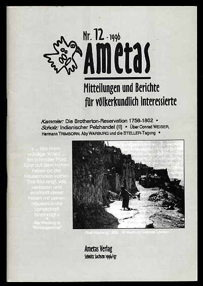   Ametas. Berichte und Meinungen völkerkundlich Interessierter (nur) Nr. 12. 1996. 