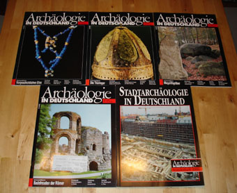   Archäologie in Deutschland Jahrgang 1996 in 4 Heften und mit Sonderheft Stadtarchäologie in Deutschland. 