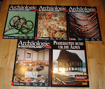   Archäologie in Deutschland Jahrgang 1997 in 4 Heften und mit Sonderheft Pfahlbauten rund um die Alpen. 