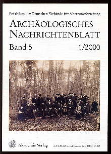   Archäologisches Nachrichtenblatt Bd. 5 (nur) Heft 1. 