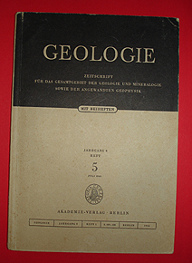   Geologie. Zeitschrift für das Gesamtgebiet der Geologischen Wissenschaften. Jg. 9 (nur) H. 5. 