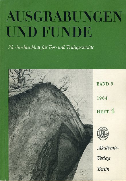   Ausgrabungen und Funde. Nachrichtenblatt für Vor- und Frühgeschichte. Bd. 9 (nur) Heft 4. (Mecklenburg-Heft) 