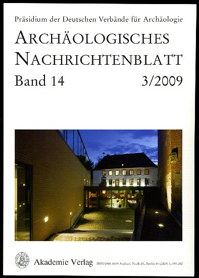   Archäologisches Nachrichtenblatt Bd. 14 (nur) Heft 3. 