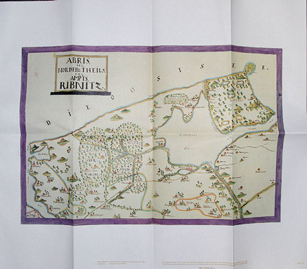   Karte. Nordteil des Amtes Ribnitz. Aus dem Mecklenburg-Atlas des Bertram Christian von Hoinckhusen (um 1700) 