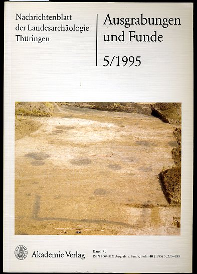   Ausgrabungen und Funde. Nachrichtenblatt der Landesarchäologie. Bd. 40 (nur) Heft 5. Mecklenburg-Vorpommern 