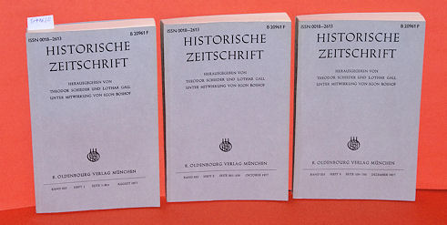 Schieder, Theodor und Lothar Gall (Hrsg.):  Historische Zeitschrift. Band 225 in 3 Teilbänden. 