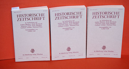 Gall, Lothar (Hrsg.):  Historische Zeitschrift. Band 252 in 3 Teilbänden. 