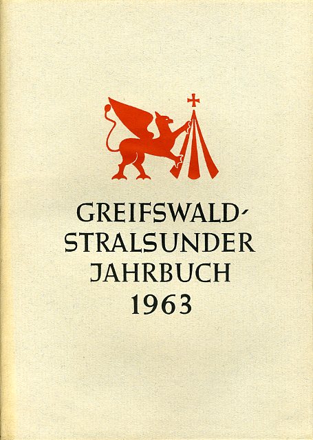   Greifswald-Stralsunder Jahrbuch 3. 1963. 