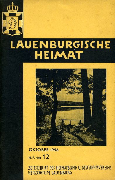   Lauenburgische Heimat. Zeitschrift des Heimatbund und Geschichtsvereins Herzogtum Lauenburg. Neue Folge. Heft 12. 