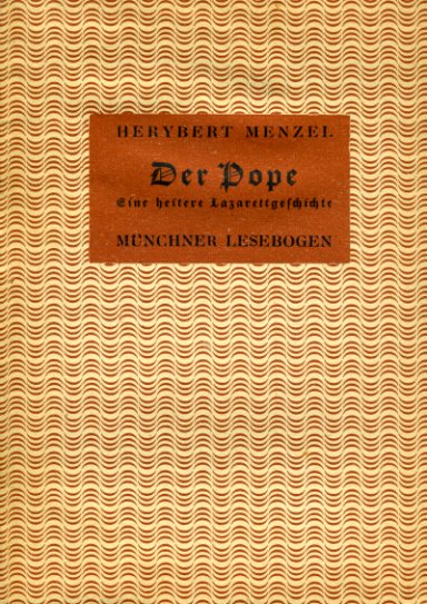 Menzel, Herybert:  Hymnen an die Nacht. Münchner Lesebogen 86. 