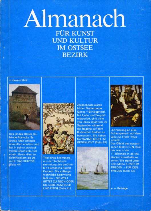   9. Almanach für Kunst und Kultur im Ostseebezirk. 