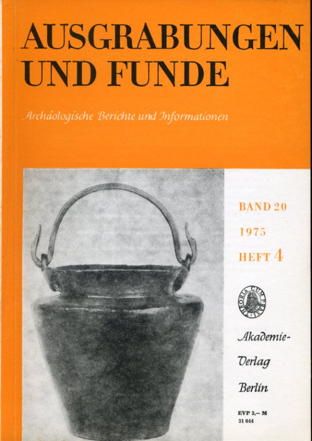   Ausgrabungen und Funde. Archäologische Berichte und Informationen. Bd. 20, (nur) Heft 4. (Mecklenburg-Heft) 