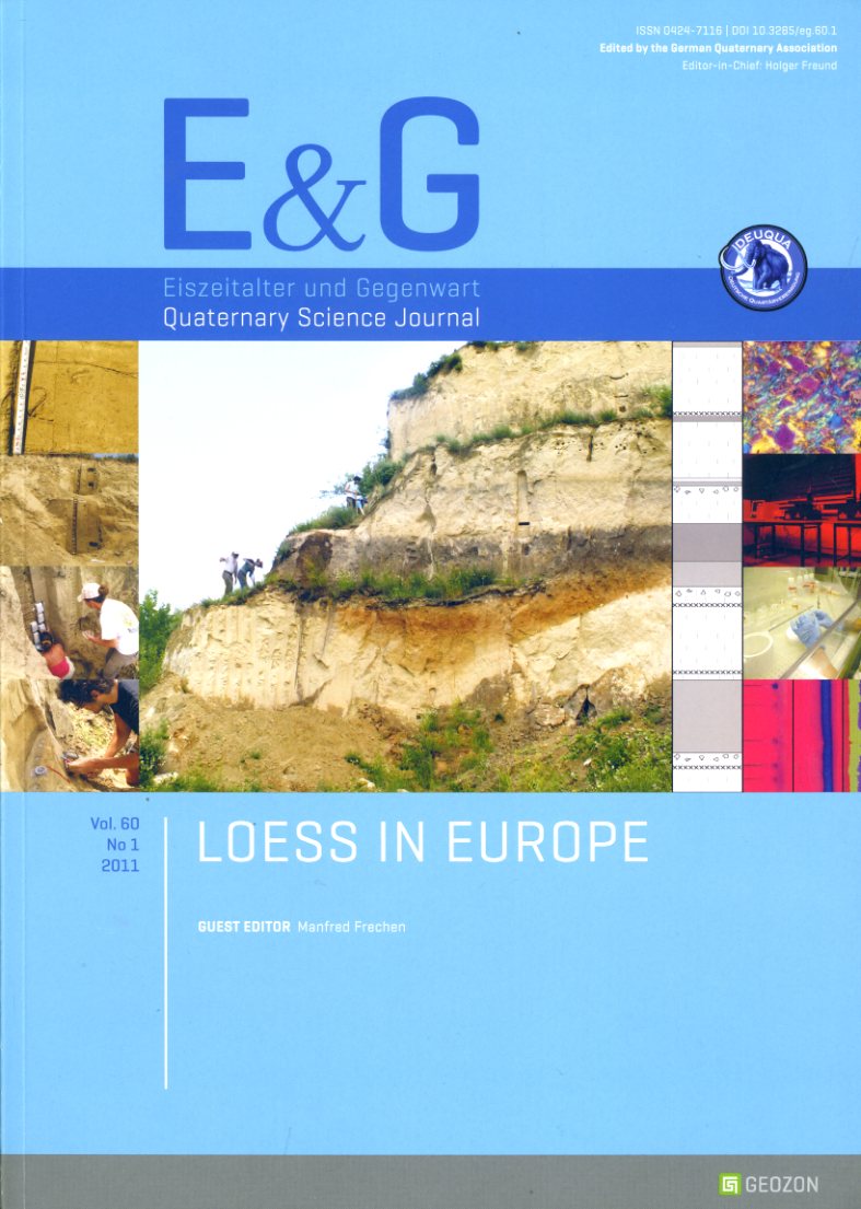   Eiszeitalter und Gegenwart. Quaternary Science Journal 60. No 1 2011. 