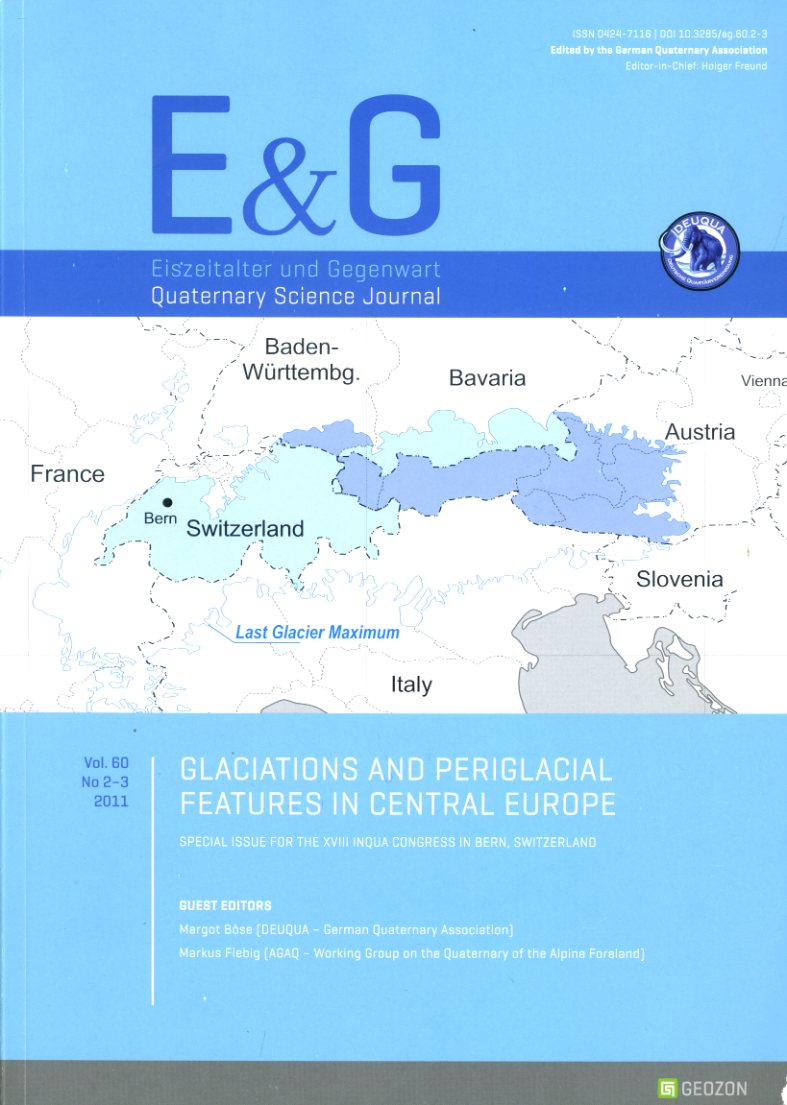   Eiszeitalter und Gegenwart. Quaternary Science Journal 60. No 2-3 2011. 
