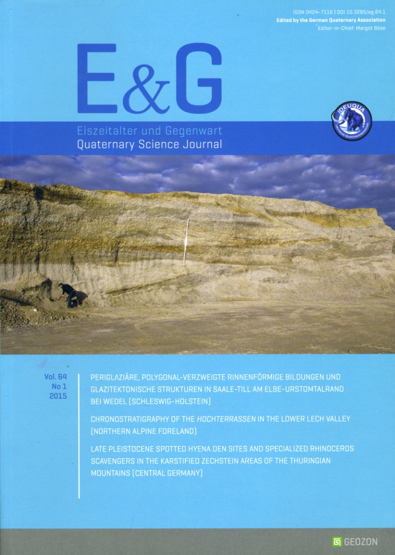   Eiszeitalter und Gegenwart. Quaternary Science Journal 62. No 1 2015. 