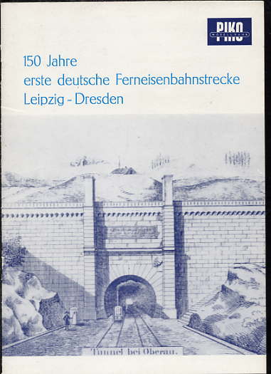 Steinicke, Rolf:  150 Jahre erste deutsche Ferneisenbahnstrecke Leipzig - Dresden. 