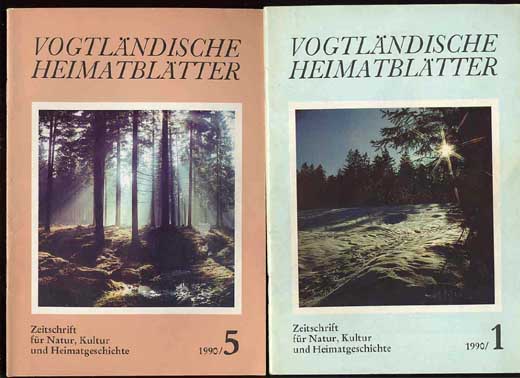   Vogtländische Heimatblätter. Jg. 10, 1990 in 6 Heften 