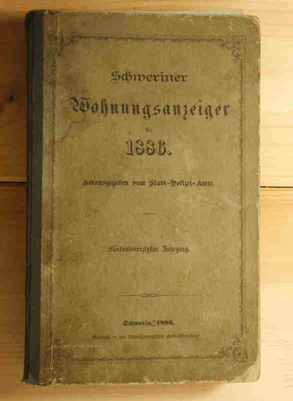   Schweriner Wohnungsanzeiger für 1886. 
