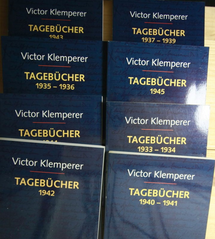 Klemperer, Victor  Ich will Zeugnis ablegen bis zum letzten. Tagebücher 1933 - 1945.  