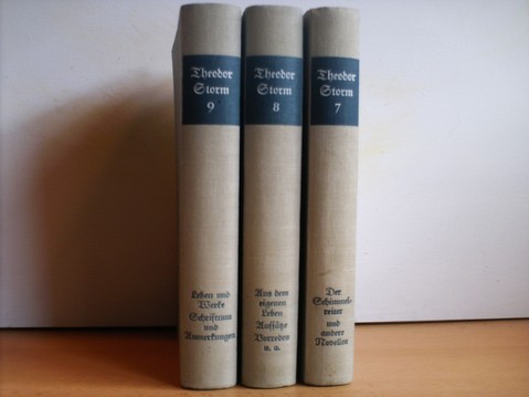 Storm, Theodor:  Werke  1.Ausgabe 4 Bände ( von 9) 