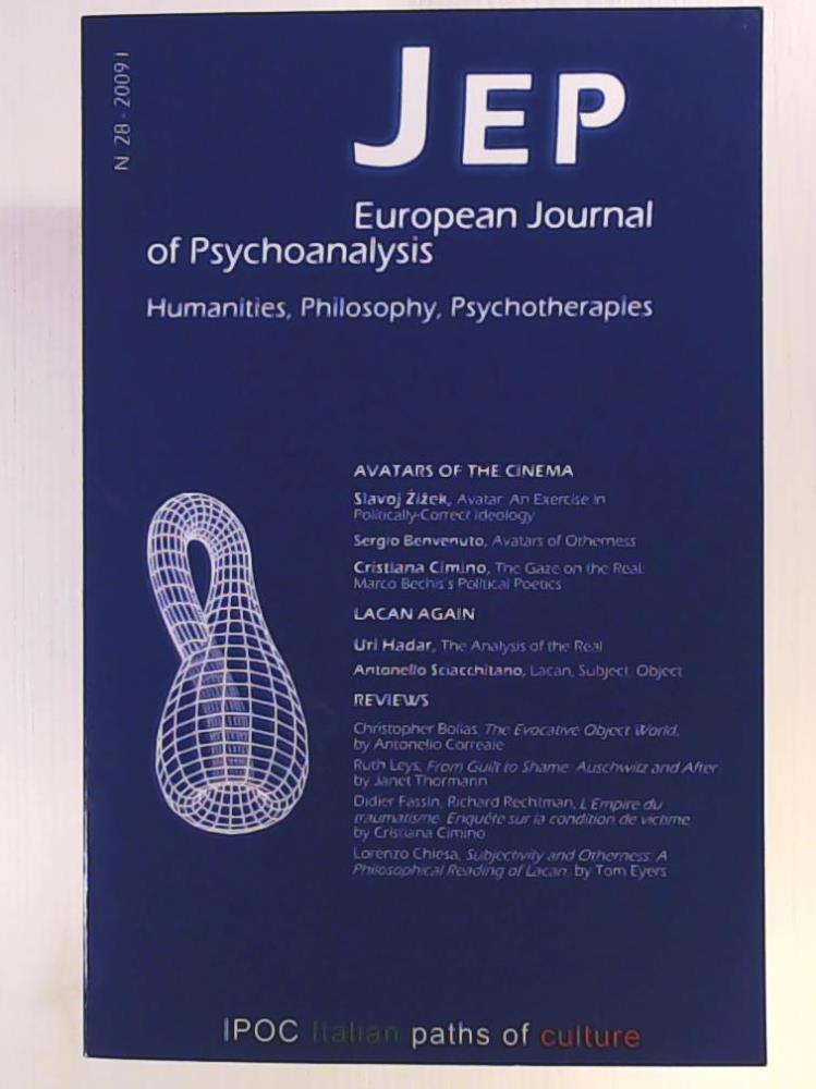 Benvenuto, Sergio, Cimino, Cristiana  European Journal of Psychoanalysis 28 