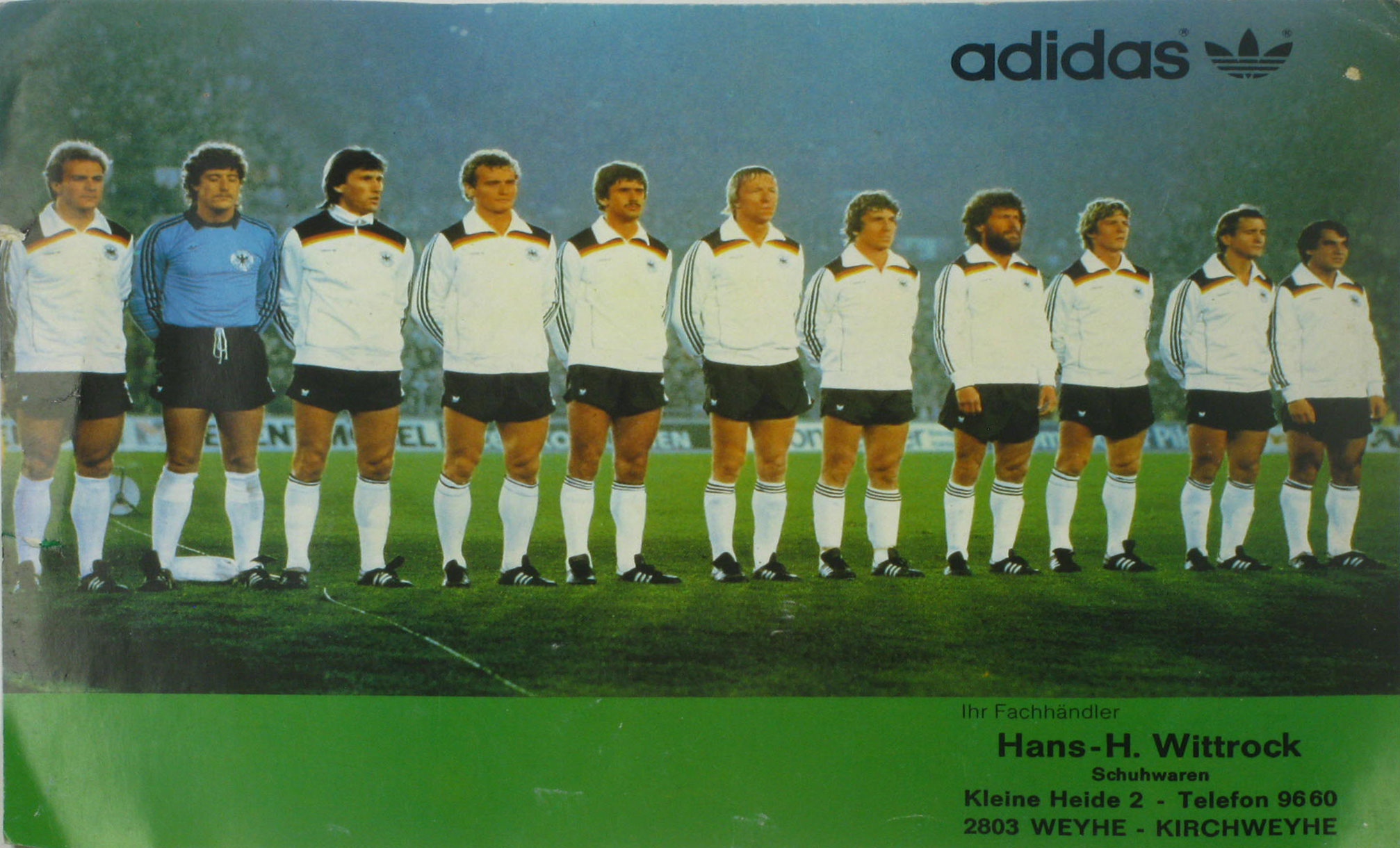   Mannschaftsfoto Deutsche Fußball-Nationalmannschaft WM 1982 