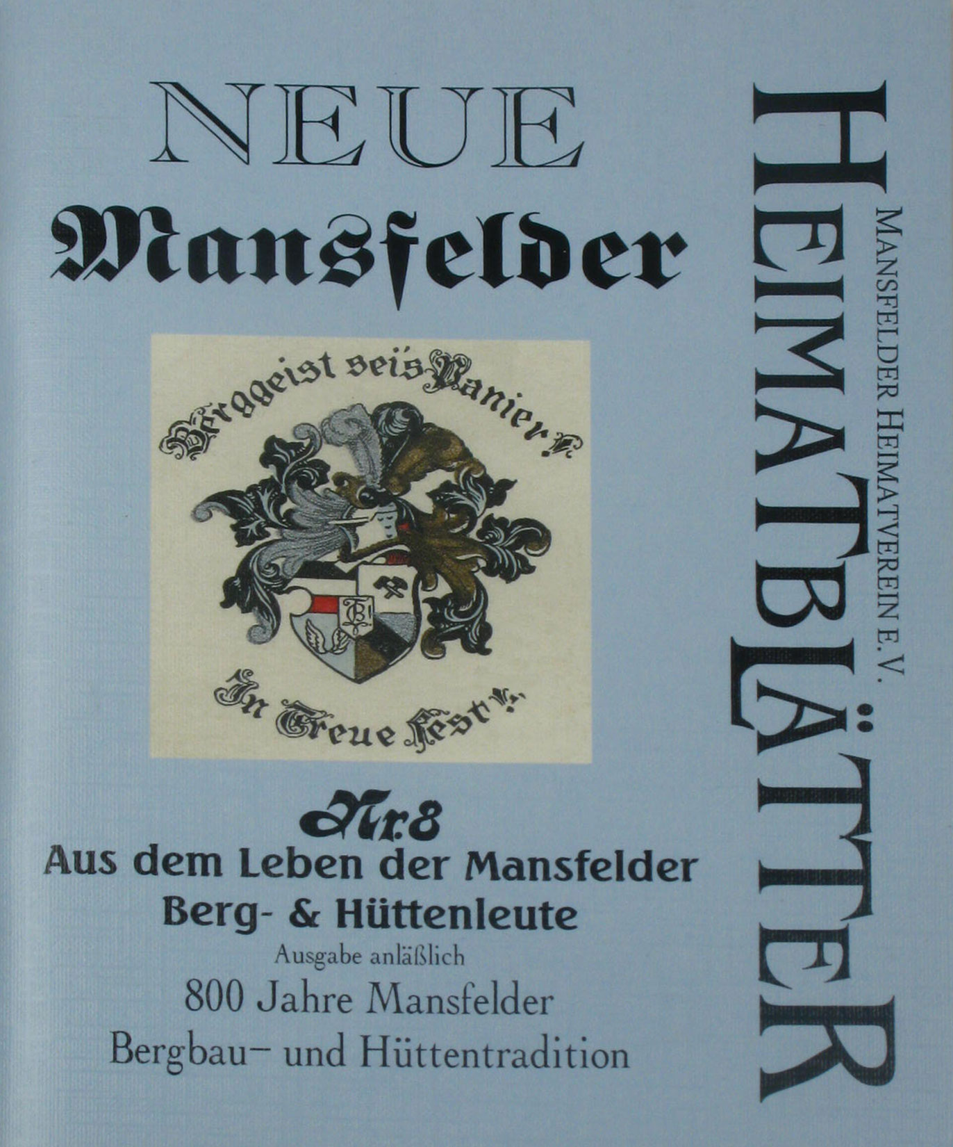 Autorenkollektiv:  Neue Mansfelder Heimatblätter (Heft 8/2000) 
