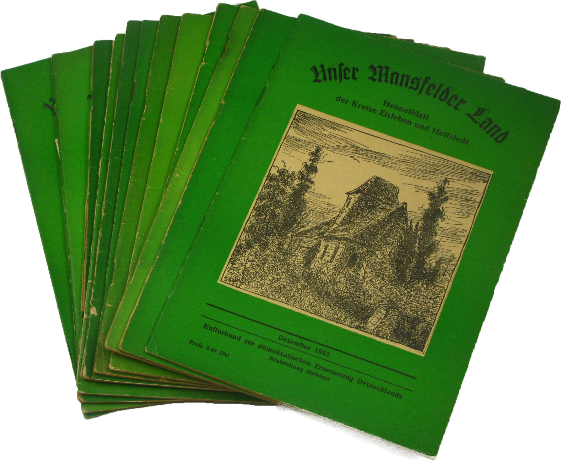 Autorenkollektiv:  Unser Mansfelder Land. Heimatblatt der Kreise Eisleben und Hettstedt (Jahrgang 1955) 
