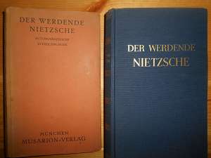 Förster-Nietzsche, Elisabeth (Hrsg.):  Der werdende Nietzsche. Autobiographie und Aufzeichnungen. 