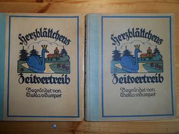 Gumpert, Thekla von:  Herzblättchens Zeitvertreib. Nr. 67 von 1922 und 68 von 1923. (2 Bände) (zus. EURO 22,00 u. Porto) Einzelpreis: 