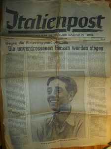   Italienpost. Wochenzeitung für die Deutschen Soldaten in Italien. 1. Jahrgang. Sonntag, 14. November 1943. Nr. 46. 