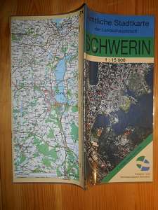   Schwerin. Amtliche Stadtkarte der Landeshauptstadt. 1:15000. Mit Strassenverzeichnis. 