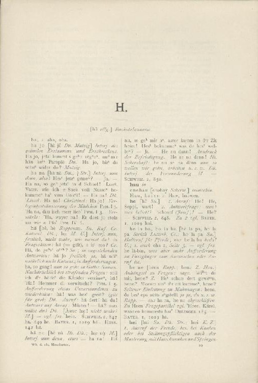 Martin, E. u. H. Lienhart (Bearb.)  (Wörterbuch der elsässischen Mundarten.) Band 1 (von 2). Bearbeitet von E. Martin und H. Lienhart 