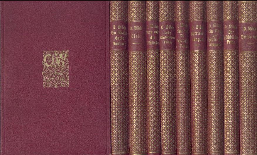 Wilde, Oscar  Sämtliche Werke in deutscher Sprache. 10 Bände. 