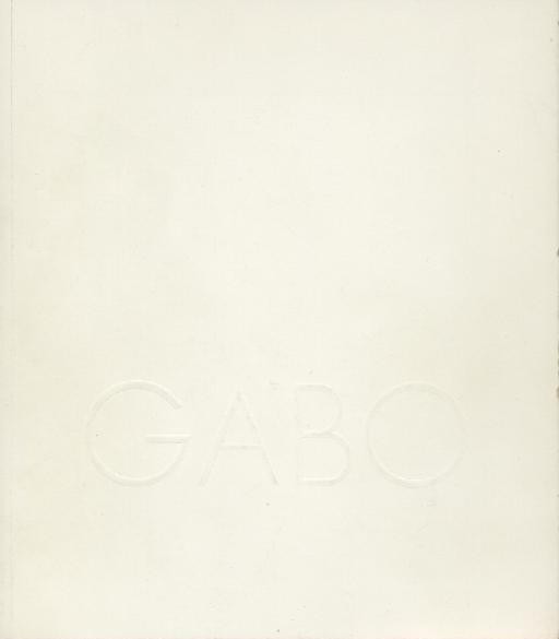 Gabo, Naum - Fuchs, Heinz (Text)  Naum Gabo. Ausstellungskatalog. 