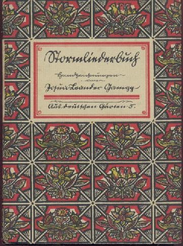 Storm, Theodor - Gampp, Josua Leander  Stormliederbuch. Handzeichnungen von Josua Leander Gampp. 