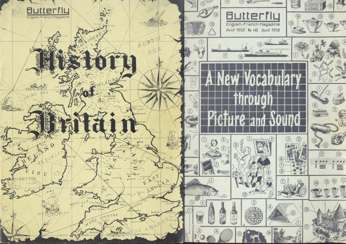 Massein, E.H. (Ed.)  Butterfly. English-French Magazine. Special Number Summer 1957: History of Britain. 