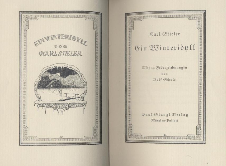 Stieler, Karl  Ein Winteridyll. 