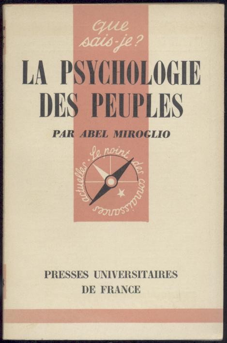 Miroglio, Abel  La psychologie des peuples. 