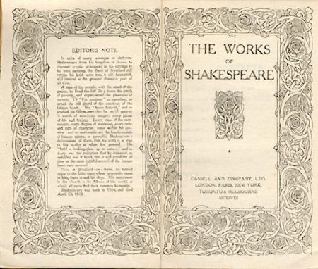 Shakespeare, William  Works. Plays and Poems. 4 Bände. 