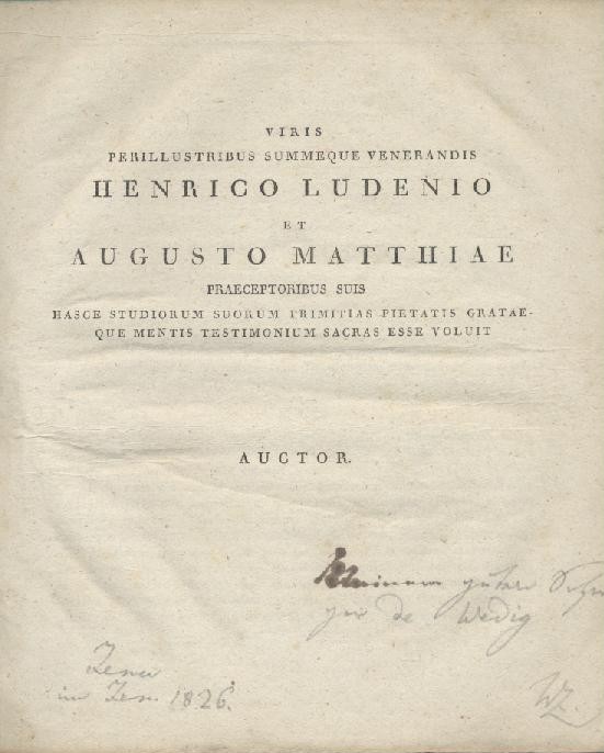 Zinkeisen, Johann Wilhelm  Commentatio historico-critica de francorum maiore domus. 
