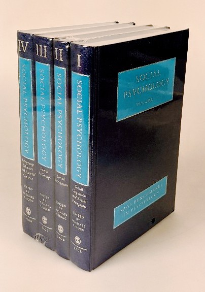 Hogg, Michael A. (Ed.):  Social Psychology - 4 volume set : 1. Social cognition and social perception / 2. Social interaction / 3. People in groups / 4. Intergroup behavior and societal context (=Sage Benchmarks in Psychology). 