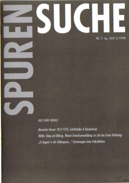 Stifter, Christian (Hg.)  Spurensuche Nr. 2/1996 