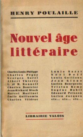 Poulaille, Henry  Nouvel age littéraire 
