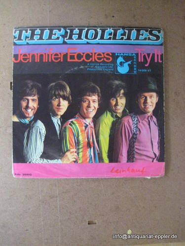 The Hollies  Jennifer Eccles / Try it (Single-Schallplatte 45 UMin.) 
