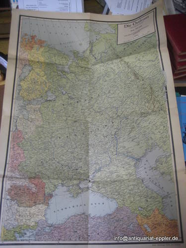 Scheu, Hans (Zeichner)  Die Ostfront (Farbige Karte ohne Maßstabsangabe) 