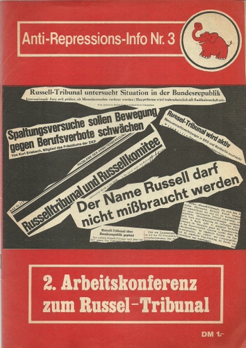 Arbeiterkampf (Hg.)  Anti-Repressions-Info Nr. 3 (Thema: 2. Arbeitskonferenz zum Russell-Tribunal) 