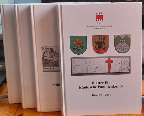   4 Bände Blätter für fränkische Familienkunde. Band 26 (2003) / 27 (2004) / 31 (2008) / 33 (2010) 
