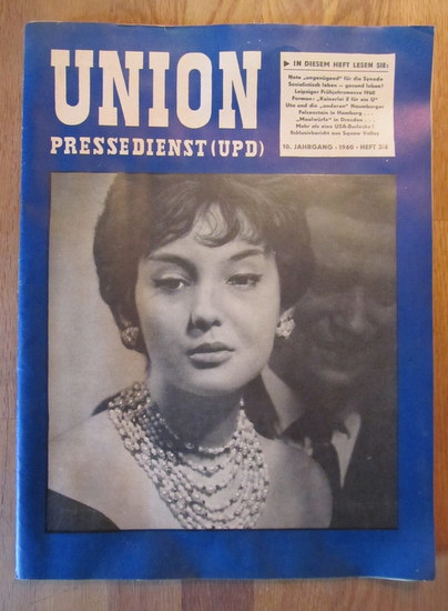 Fuchs, Otto Hartmut (Chefredakteur)  Union Pressedienst (UPD). 10. Jahrgang, 1960, Heft 3/4 