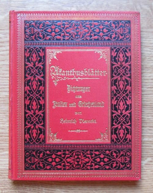Vierordt, Heinrich  Akanthusblätter (Dichtungen Aus Italien Und Griechenland) 